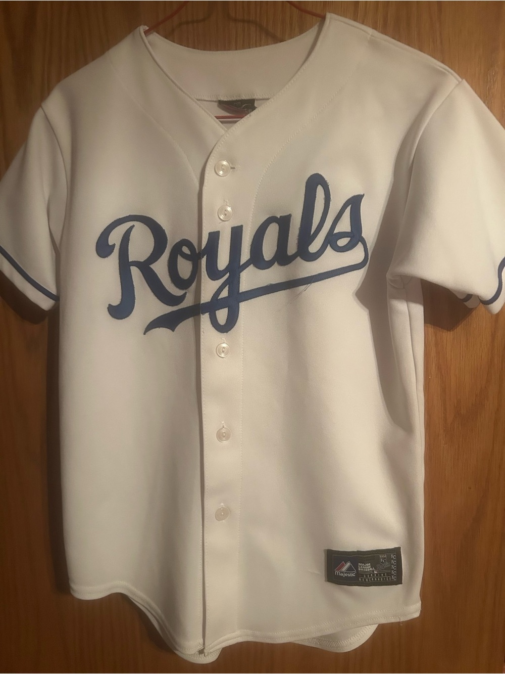 Majestic White Kids' Royals Baseball Jersey. Alex Gordon KC #4 Authentic MLB